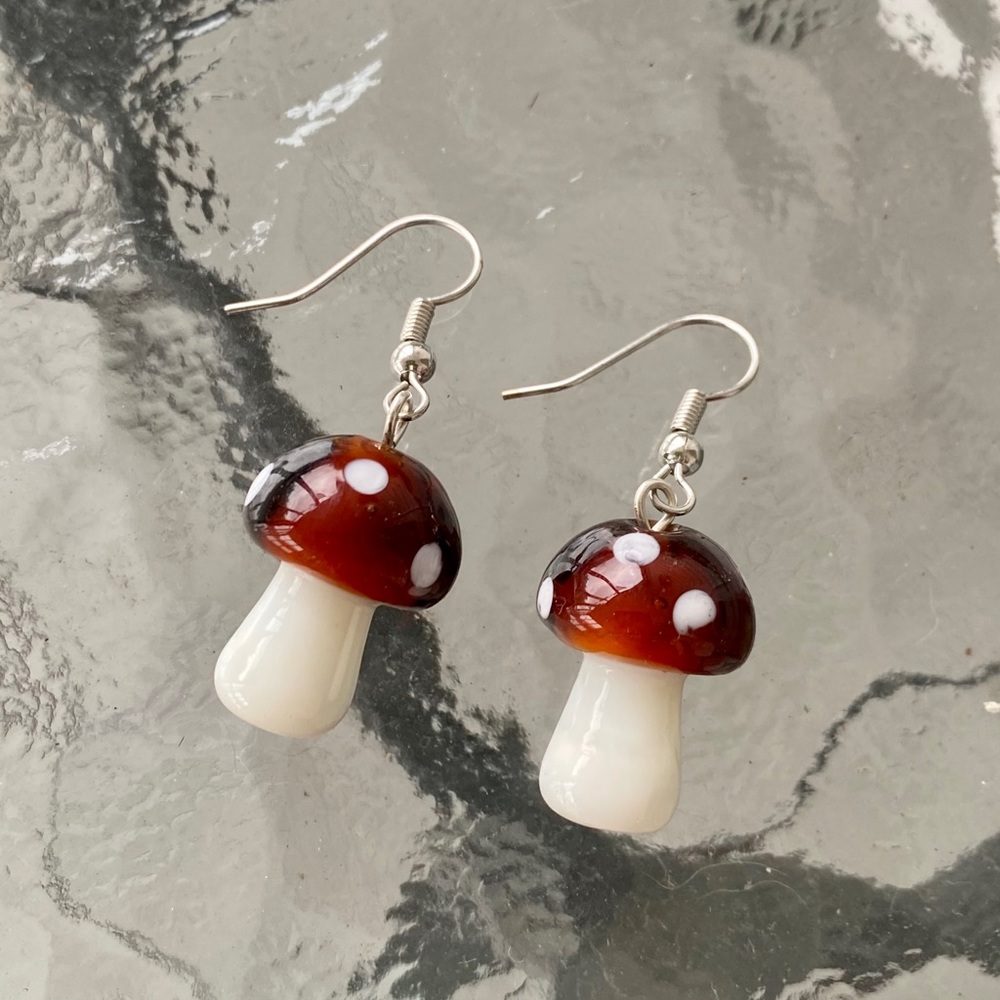 handmade glass earrings